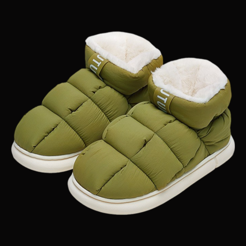 Tofu Shoes Thick-Soled Snow Bag With Cotton Slippers