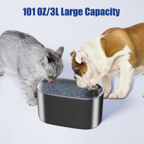 3L Cat Water Fountain Filter Automatic Drinker For Dogs Cats Pet Water Dispenser Ultra-Quiet Water Dispenser With LED Light Pet Products - Image 10