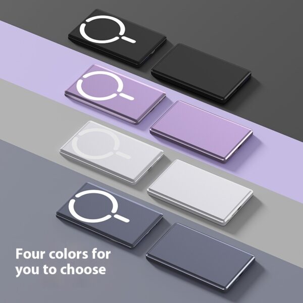 Ultra-thin Magnetic Power Bank Mini Portable Ultra-thin Power Bank - Image 2