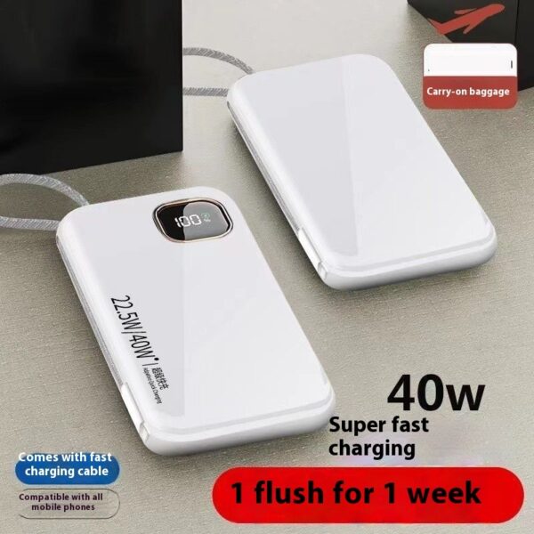 With Cable Integrated Super Large Capacity Portable Battery For Mobile Phones - Image 7