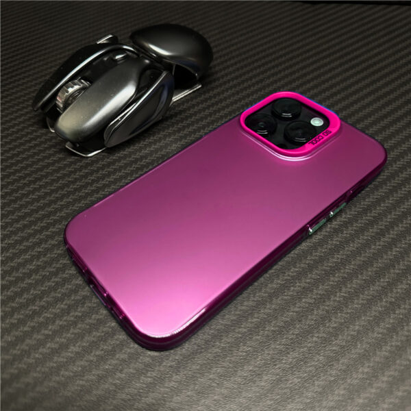 High-grade Color Silver Phone Case Matte Protective Cover - Image 8