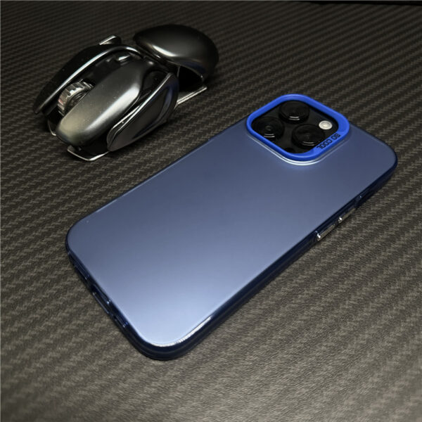 High-grade Color Silver Phone Case Matte Protective Cover - Image 5