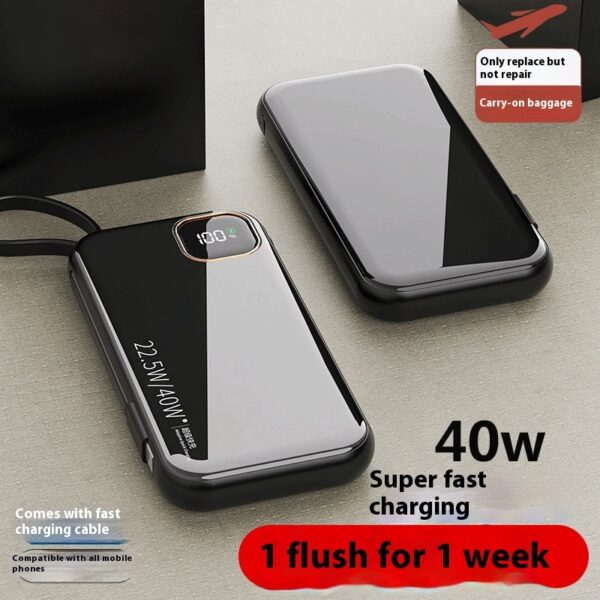 With Cable Integrated Super Large Capacity Portable Battery For Mobile Phones - Image 8