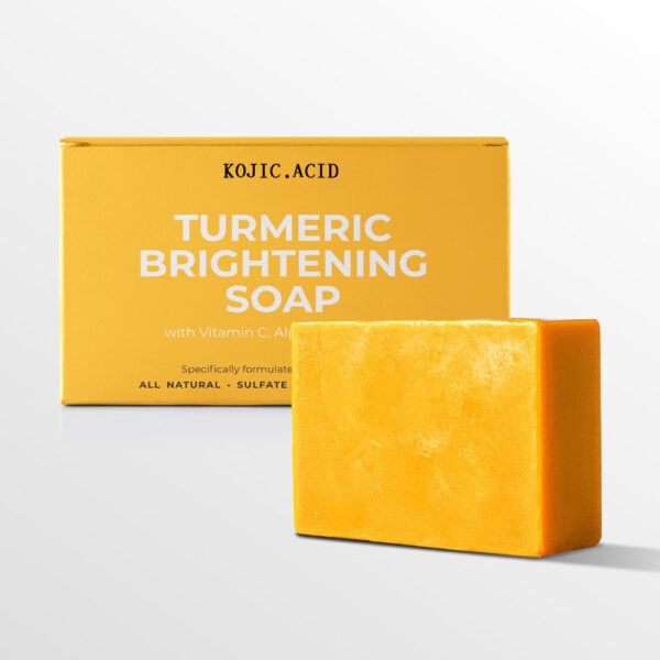 Turmeric Kojic Soap Turmeric Kojic Acid Soap Handmade Skin Products Natural Turmeric Soap Bar Skin Clean Dark Spot Remover Moist Bathing Facial Soap - Image 7