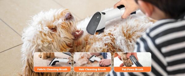 Dog Grooming Set, Pet Vacuum, Pet Blower, Drying And Suction 2 In 1 With 8 Pet Grooming Tools - Image 6